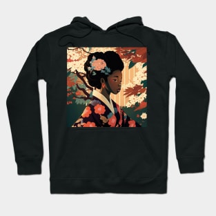 Black girl in Japan Hoodie